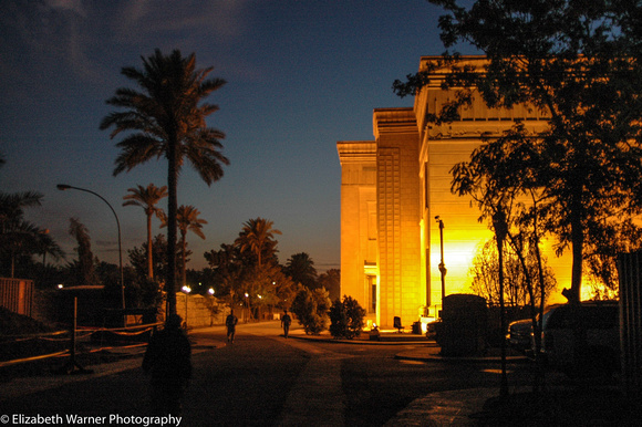 Republican Palace at sunset, Baghdad 2004