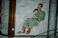 Mosaic portrait of Saddam Hussein, Palace in Mosul, Iraq