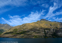 Mountains and sky, Lake Wakatipu, New Zealand