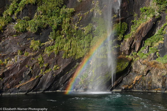 Rainbow near Milford Sound, New Zealand