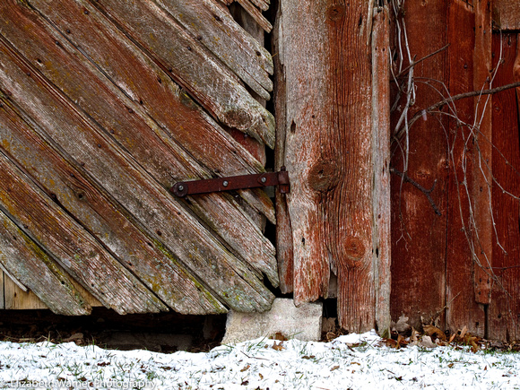 Detail of barn door, southeast Michigan