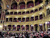 Opera fans awaiting a performance, Budapest, Hungary