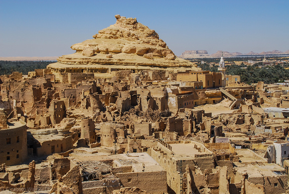 Overview of Shali ruins, Siwa, Egypt