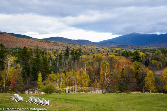 The backyard of the Mount Washington Resort, Bretton Woods, New Hampshire