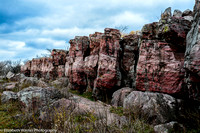 Quartzite cliffs, Pipestone National Monument