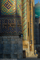 Sweepers at the Registan, Samarkand